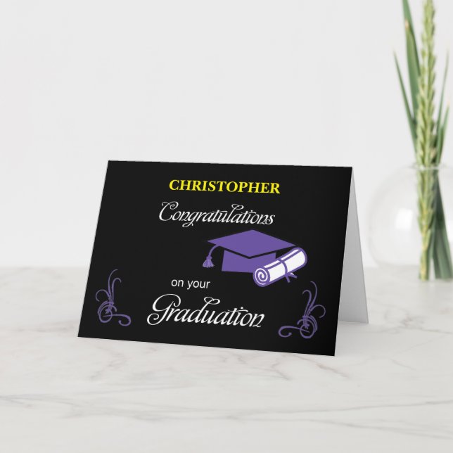 Tarjeta Felicitaciones por la eliminación de nombres perso (Anverso)