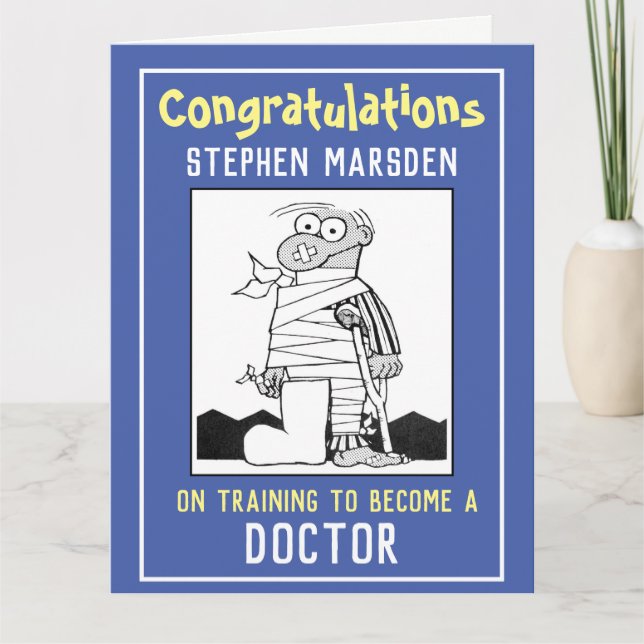 Tarjeta Felicitaciones por la formación para ser una tarje (Anverso)