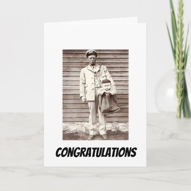 Tarjeta Felicitaciones por la foto de Recién nacido de mod (Anverso)