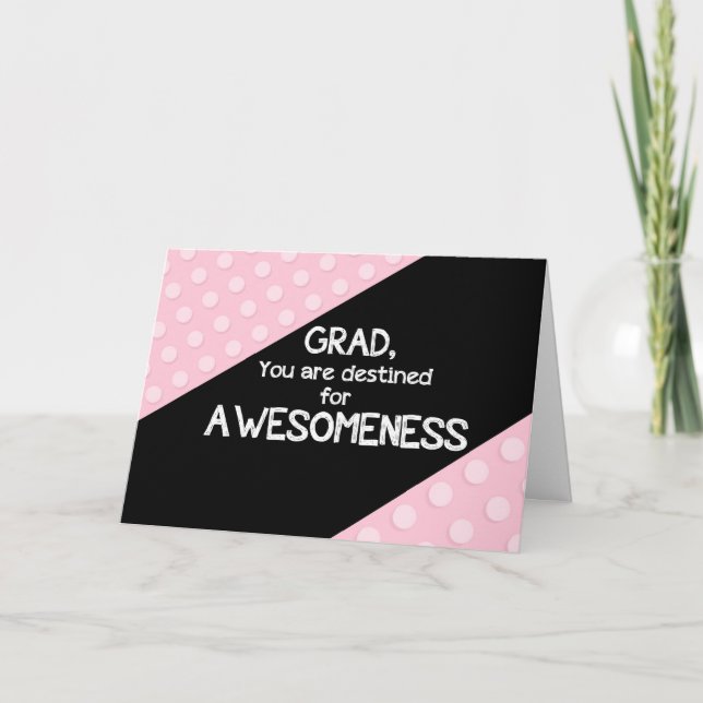 Tarjeta Felicitaciones por la graduación de la conciencia (Anverso)