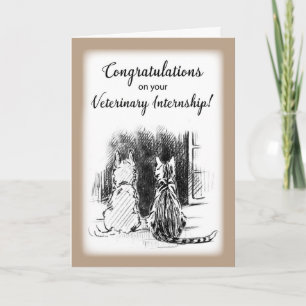 Tarjeta Felicitaciones por la graduación de la Escuela Vet