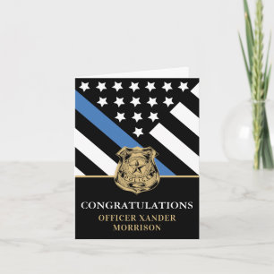 Tarjeta Felicitaciones por la Graduación de Oficiales de P