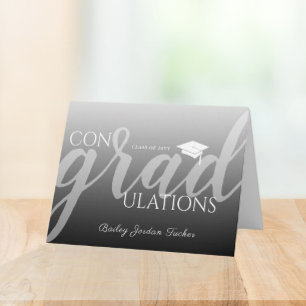 Tarjeta Felicitaciones por la graduación de tonos modernos