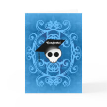 Felicitaciones por la graduación del cráneo gótico
