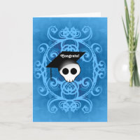 Felicitaciones por la graduación del cráneo gótico
