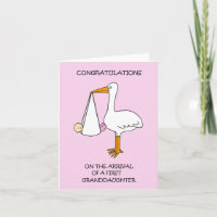 Felicitaciones por la llegada de la primera nieta