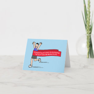 Tarjeta Felicitaciones por la maratón de Rotterdam en curs
