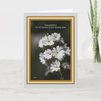 Tarjeta Felicitaciones por la renovación de sus votos matr