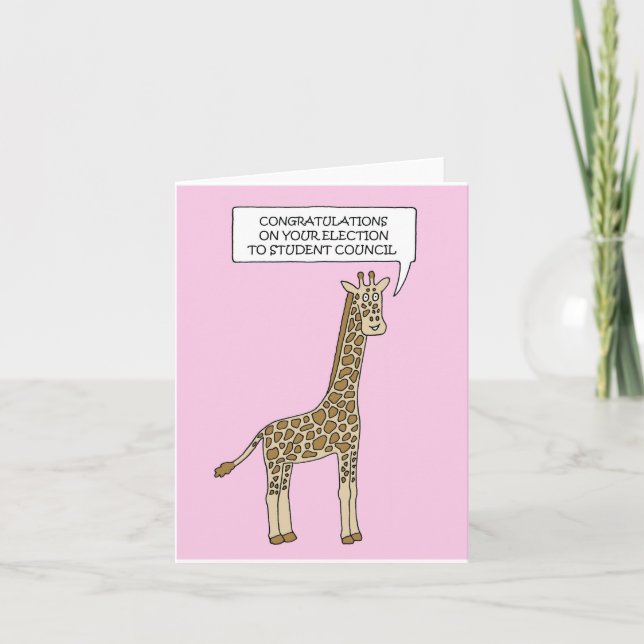 Tarjeta Felicitaciones por las elecciones al Consejo Escol (Anverso)