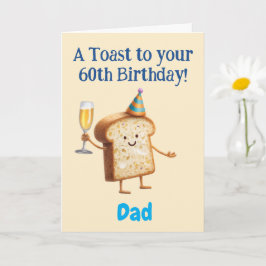 Tarjeta Felicitaciones por los 60 años, a Papá, Divertido 