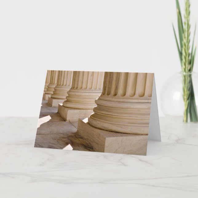 Tarjeta Felicitaciones por los pilares del título de ley (Anverso)