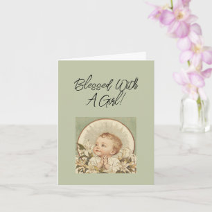 Tarjeta Felicitaciones por niña cristiana, Texto personali