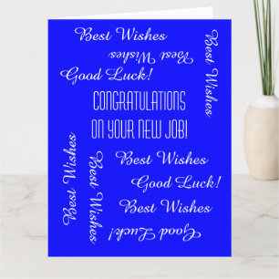 Tarjeta Felicitaciones por nuevo trabajo de todos nosotros