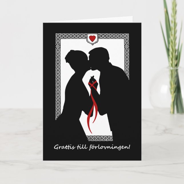 Tarjeta Felicitaciones por participar en sueco (Anverso)