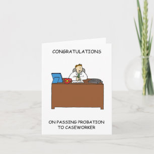 Tarjeta Felicitaciones por pasar la libertad condicional a