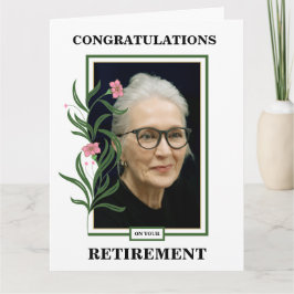 Tarjeta Felicitaciones por retiro de foto personalizado