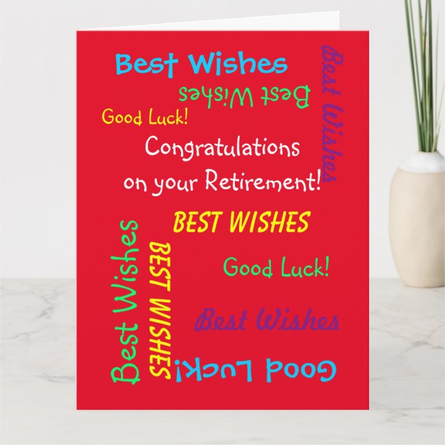 Tarjeta Felicitaciones por retiro de JUMBO de todos nosotr (Anverso)