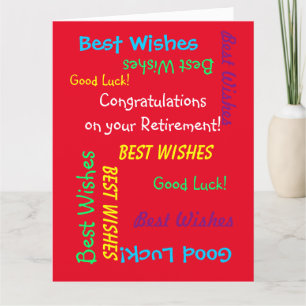 Tarjeta Felicitaciones por retiro de JUMBO de todos nosotr