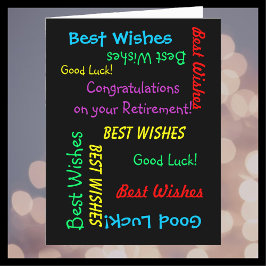 Tarjeta Felicitaciones por retiro de JUMBO de todos nosotr