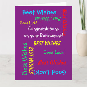 Tarjeta Felicitaciones por retiro de JUMBO de todos nosotr