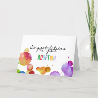 Tarjeta Felicitaciones por su adopción