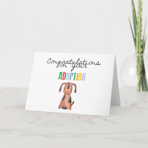 Tarjeta Felicitaciones por su adopción