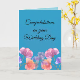 Tarjeta Felicitaciones por su día de boda