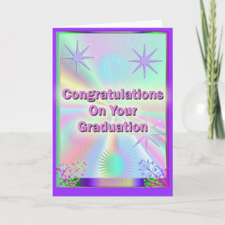 Tarjeta Felicitaciones Por Su Graduación
