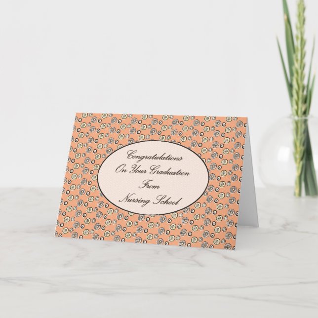 Tarjeta Felicitaciones por su graduación de Enfermería Sc (Anverso)