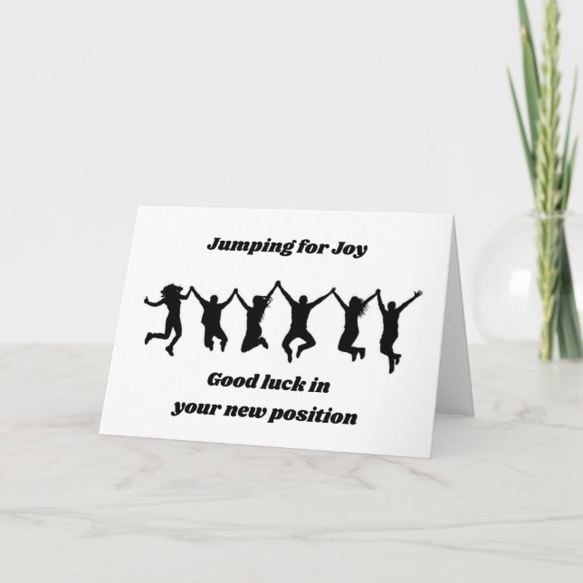 TARJETA FELICITACIONES POR SU "NUEVA POSICIÓN" (Anverso)