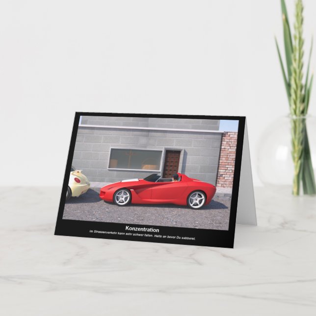 Tarjeta Felicitaciones por su permiso de conducir (alemán) (Anverso)