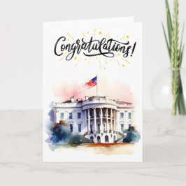 Tarjeta Felicitaciones por su primera elección