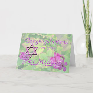 Tarjeta ¡Felicitaciones por tu Bat Mitzvah!