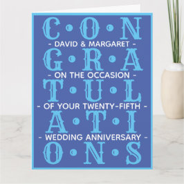 Tarjeta Felicitaciones por tu Boda Aniversario