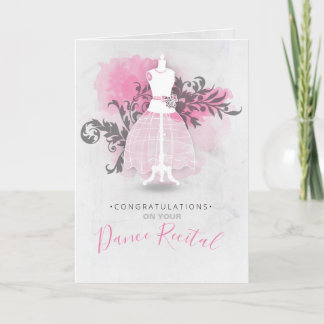 Tarjeta Felicitaciones por tu considerando de baile