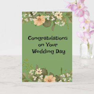 Tarjeta Felicitaciones por tu día de bodas