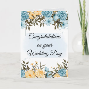Tarjeta Felicitaciones por tu día de bodas
