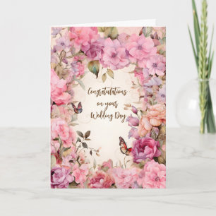 Tarjeta Felicitaciones por tu día de bodas