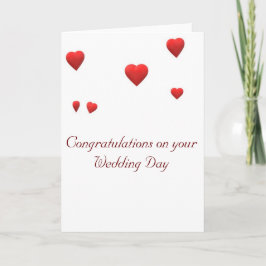 Tarjeta Felicitaciones por tu día de bodas