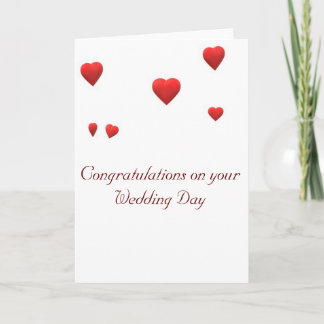 Tarjeta Felicitaciones por tu día de bodas