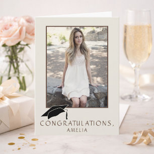 Tarjeta Felicitaciones por tu graduación, Nombre, hermosa