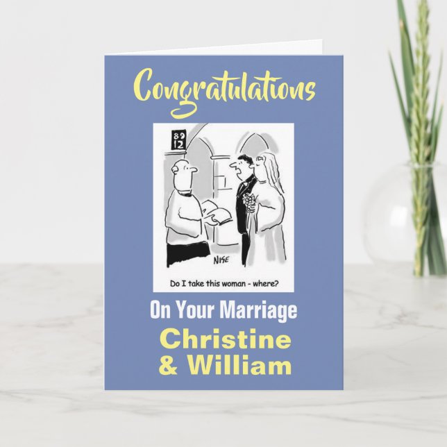 Tarjeta Felicitaciones por tu matrimonio (Anverso)