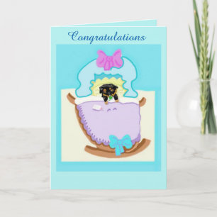 Tarjeta Felicitaciones Por Tu Nueva Cachorra