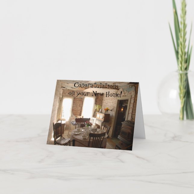 Tarjeta Felicitaciones por tu nuevo hogar (Anverso)