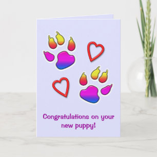 Tarjeta Felicitaciones por tu nuevo regalo