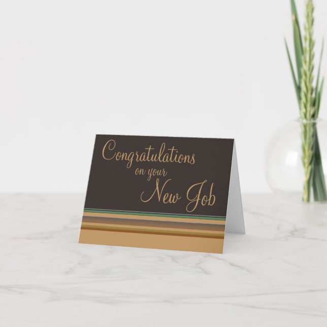 Tarjeta Felicitaciones por tu nuevo trabajo (Anverso)