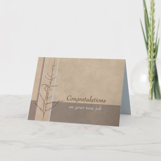 Tarjeta Felicitaciones Por Tu Nuevo Trabajo (Anverso)