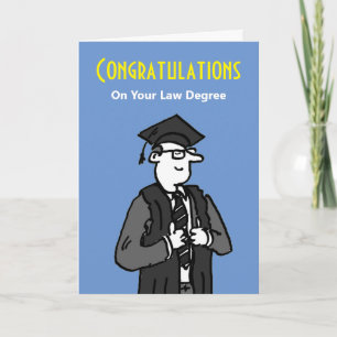 Tarjeta Felicitaciones por tu título de abogado
