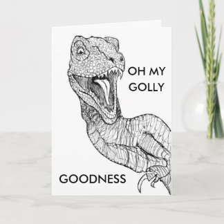Tarjeta Felicitaciones Raptor