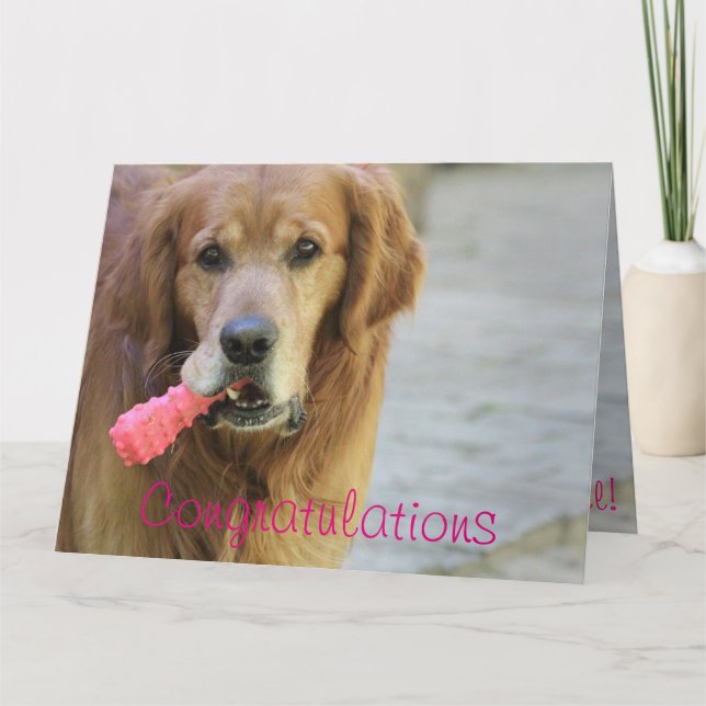 Tarjeta Felicitaciones Recién nacido Chica (Anverso)